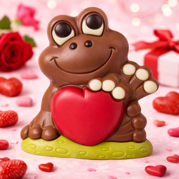 Czekoladowa żaba z sercem